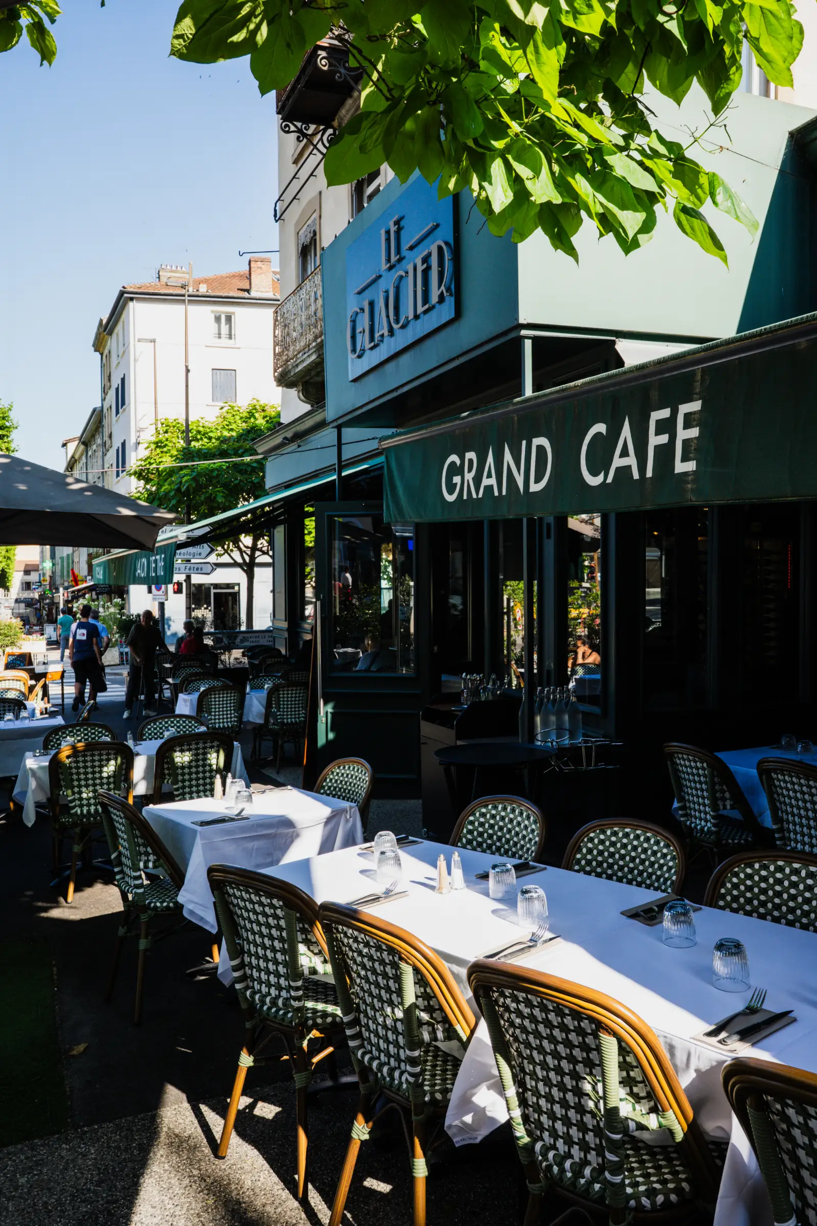 photo de la terrasse du Glacier à Vienne